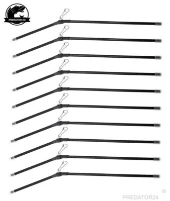 10 x ANTI-TANGLE FEEDER BOOM, 25cm GEBOGEN MIT KARABINER FÜR FUTTERKORB 25 cm