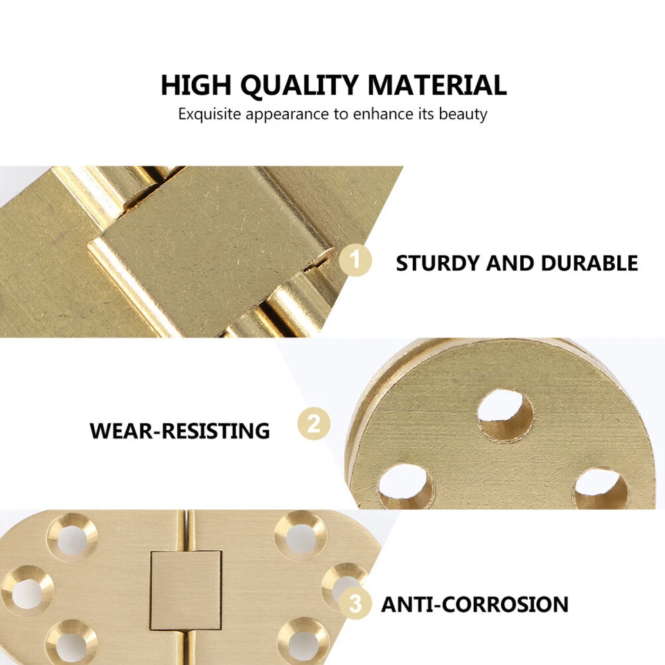 Conector de gabinete de cocina bisagras de mesa plegables puerta de cierre automático redonda Foto 4 de 4