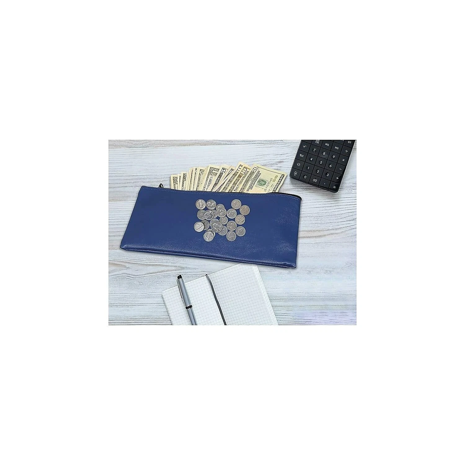 HONEYWELL 6503 다목적 지퍼 은행 예금 가방 블루 11 X 6 3팩-Freehip.co.kr