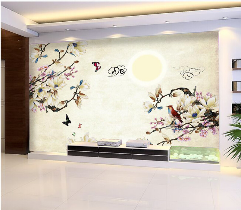 3D Butterfly Flower 1685NA Wallpaper Wall Mural Removable Self-adhesive Fay