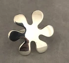 Very Cool Vintage Signed Sterling Silver Modernist Daisy Shape Ring