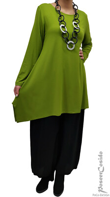 Myo-Lagenlook Abito A Palloncino Graficamente Colorato L, XL