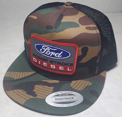 Ford Power Stroke Diesel Patch Yupoong Trucker Hat/ YP 6006