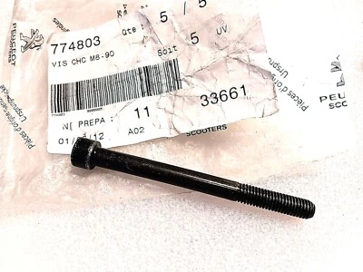 VIS DE FIXATION OEM ( BTR M8 x 90mm ) FIXATION RETROVISEURS SCOOTERS PEUGEOT - Photo 1/3