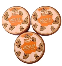 (3) Coty Airspun Loose Face Powder Sealed 1.2 oz Each 070-11 - NATURALLY NEUTRAL
