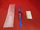 Cherry Coke Sega Genesis Cross Promotional Watch Promo Watch Coca Cola w/ Instrc