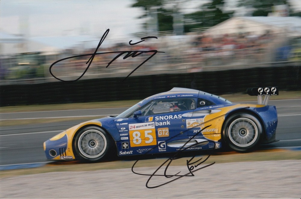 Tom Coronel and Jaroslav Janis Signed 9x6 Le Mans Autograph Photo