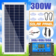 300W 12V Solarpanel Solarmodul 30A Ladegerät USB Kit Für Wohnwagen Camping …