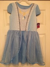 cinderella dress girls large 10-12 tutu disney princess