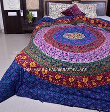 Indian Mandala Duvet Cover Queen Size Quilt Cover Handmade Bedding Blanket Cover