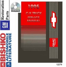 1995 Chevrolet Gmc Light Duty Ck Truck Factory Shop Service Manual Cd