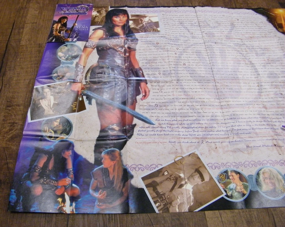 Póster de pared grande 39 x 27 The Xena Warrior Princess - The Xena Scrolls **LEER** Foto 4 de 4