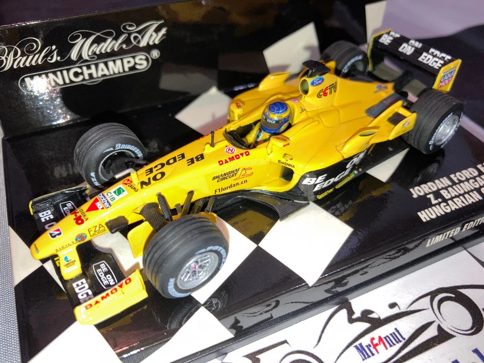 1:43 Minichamps 400030112 Zsolt Baumgartner Jordan Ford EJ13 GP Ungherese 2003 - Immagine 4 di 4