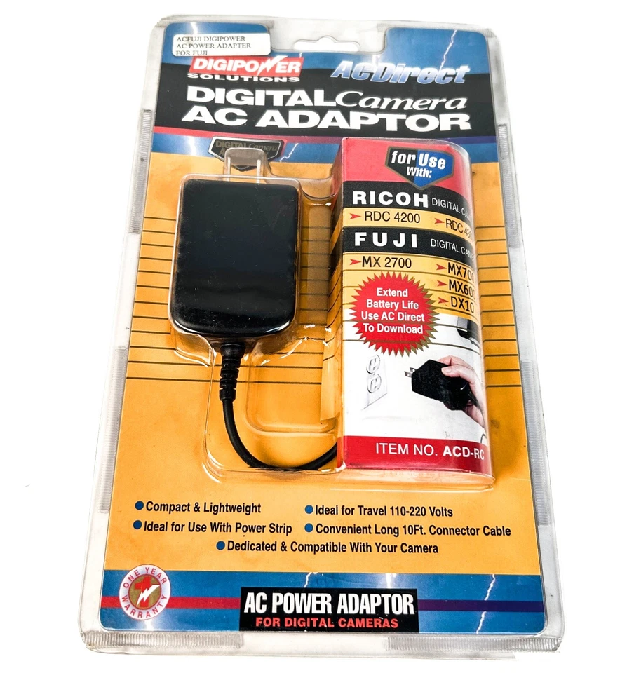 DigiPower Digital Camera A/C Adapter - Ricoh and Fuji - Image 2 of 2