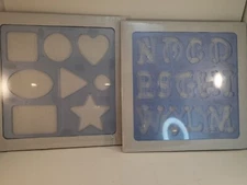 Lot Of 2 Creative Memories Creative Cuts BASIC SHAPES PATTERN Playful Alpha Set 