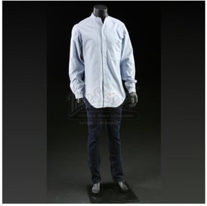 Justified Screen Worn Boyd Crowder (Walton Goggins) Bank Shirt And Pants S6E1