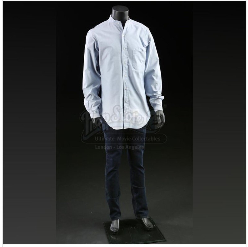 Justified Screen Worn Boyd Crowder (Walton Goggins) Bank Shirt And Pants S6E1