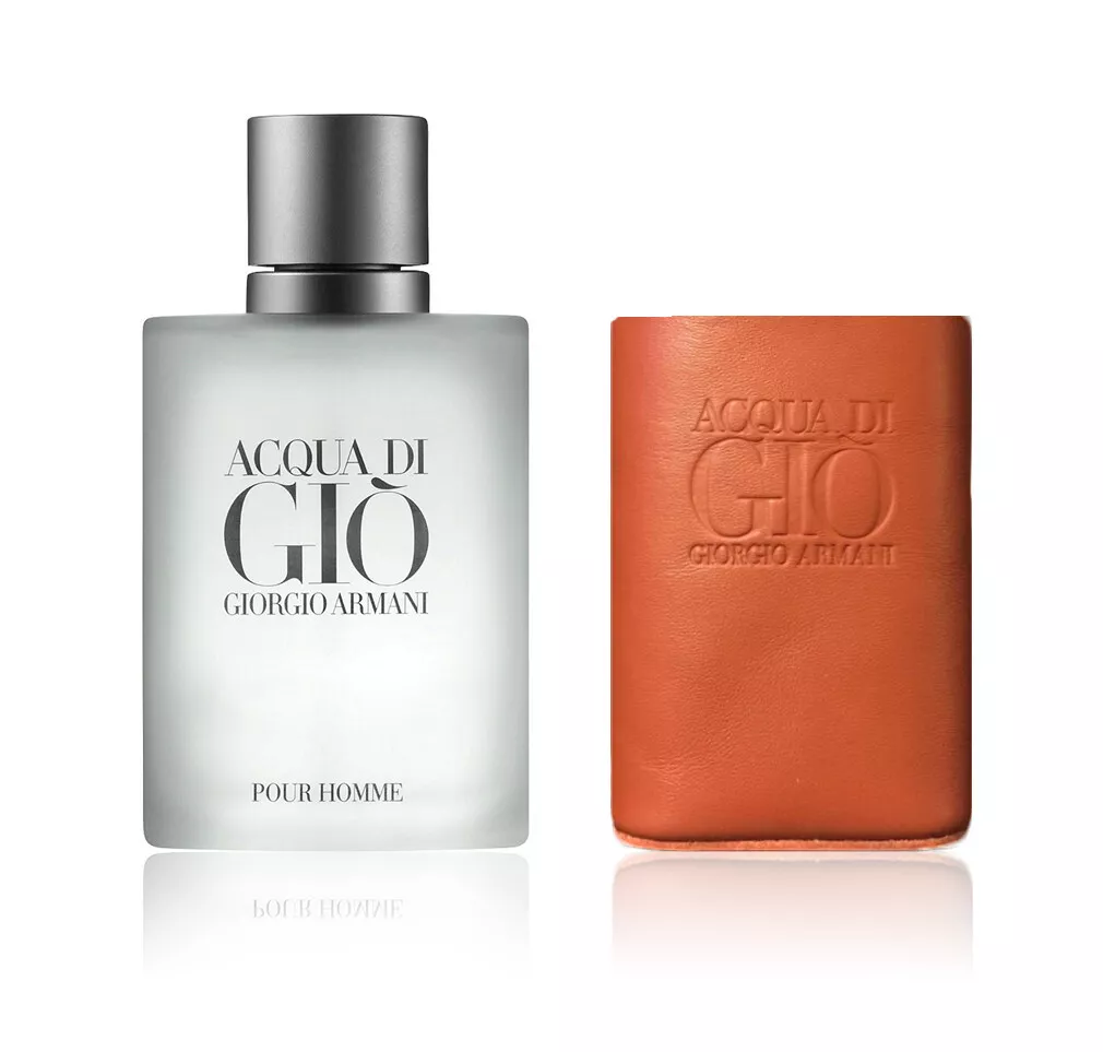 Giorgio Armani Acqua Di Gio Eau De Toilette Cologne 3.4 oz+ Red