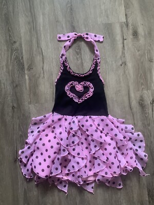 white christmas dresses Black Cotton Dress with Contrasting Dots main image 0