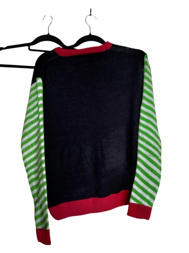 Ugly Christmas Sweater XL Gangsta Wrapper Sequin Knit NWT