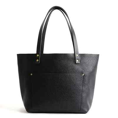 Portland Leather] LEATHER TOTE BAG - Oversized - Pebbled  display picture 2