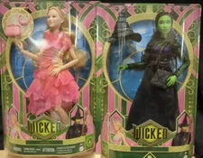 Mattel Wicked Movie Glinda & Elphaba Dolls MISPRINT ERROR BOX 2024 (IN HAND)