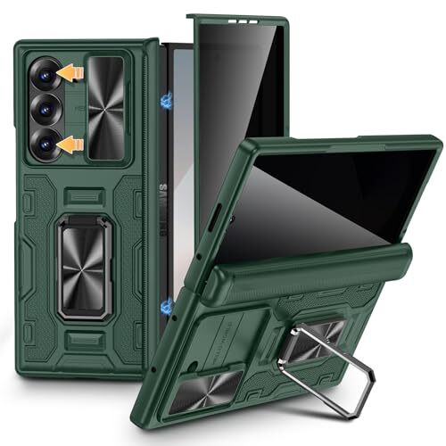 for Samsung Galaxy Z Fold 6 Case with Hinge Protection, Full-Body Case Green-image