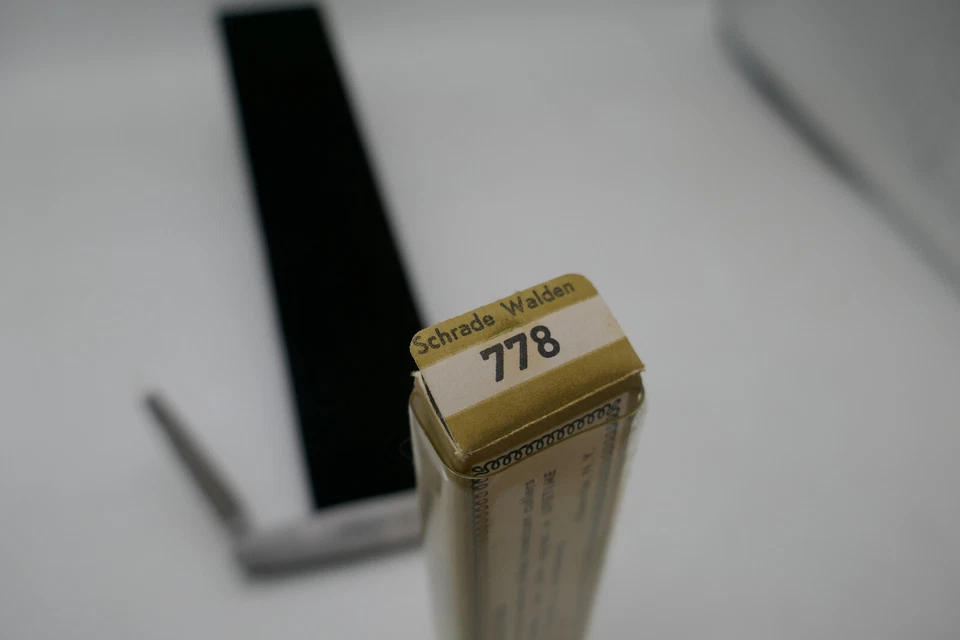 NAVAJA DE BOLSILLO DE ACERO INOXIDABLE VINTAGE Hobart Mfg Co SCHRADE WALDEN hoja de afeitar Foto 2 de 4