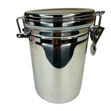 Danesi Coffee Canister Airtight Stainless Steel Kitchen Food Storage Container