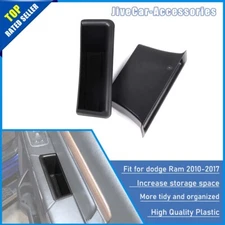 2pcs Interior Door Armrest Storage Box Organizer Tray For Dodge Ram 1500 2010-17