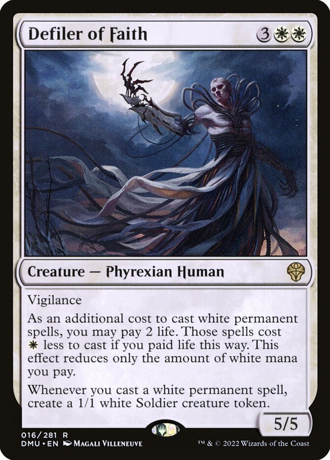 MTG Magic the Gathering Defiler of Faith (16/552) Dominaria United