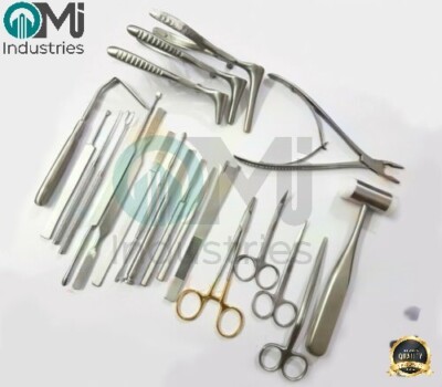 Set D'instruments De Rhinoplastie 21 Pièces - Chirurgie Plastique Nasale, Neuf