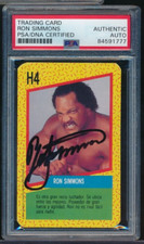 1991 Cromy WCW #H4 Ron Simmons signed auto autograph PSA/DNA swsw6