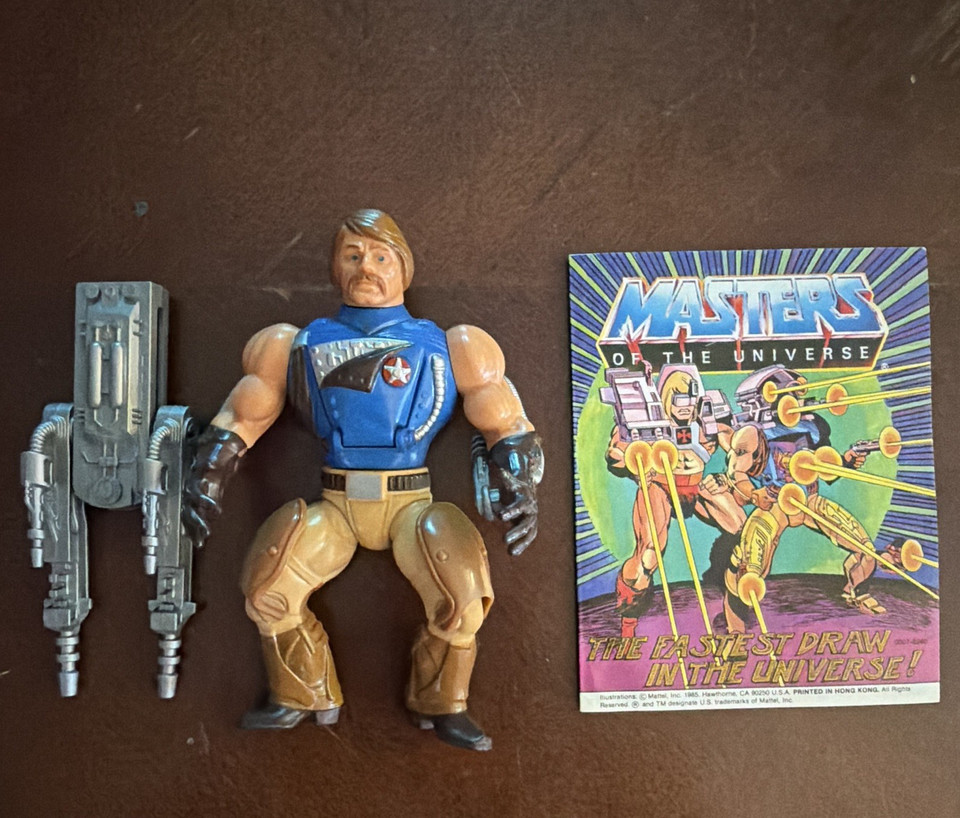Rio Blast is one of the rarest and most underrated He-Man figures — a walking artillery platform that's pure 80s fever-dream nostalgia.