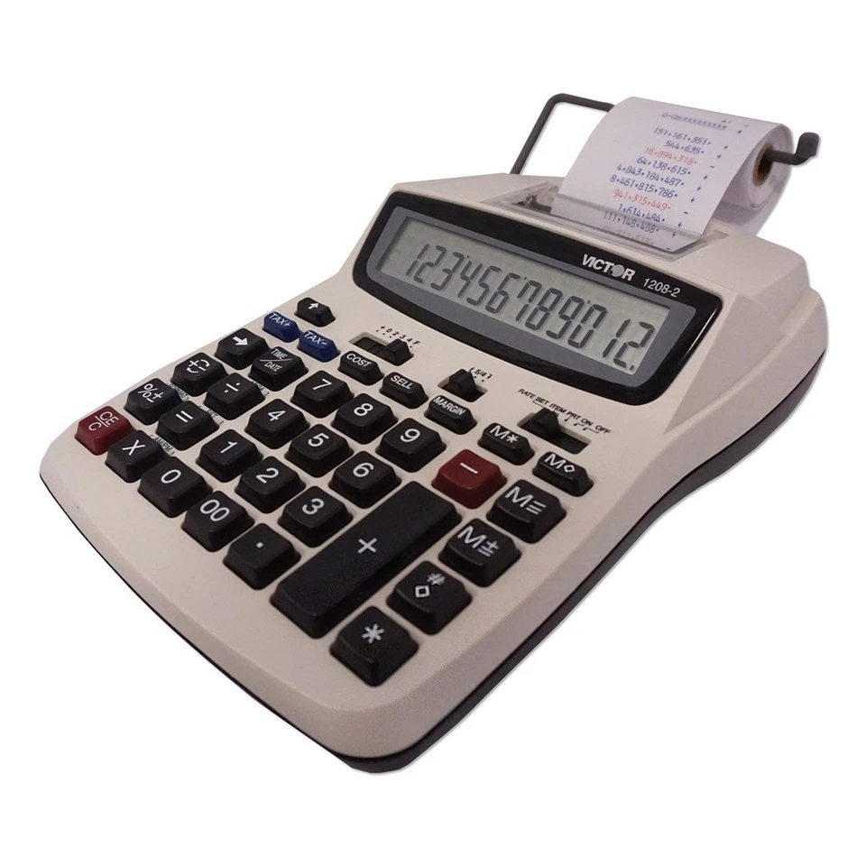 Victor 12082 2.3 Lines/Second 2-Color Printing Calculator - Black/Red Print New - Image 2 of 4