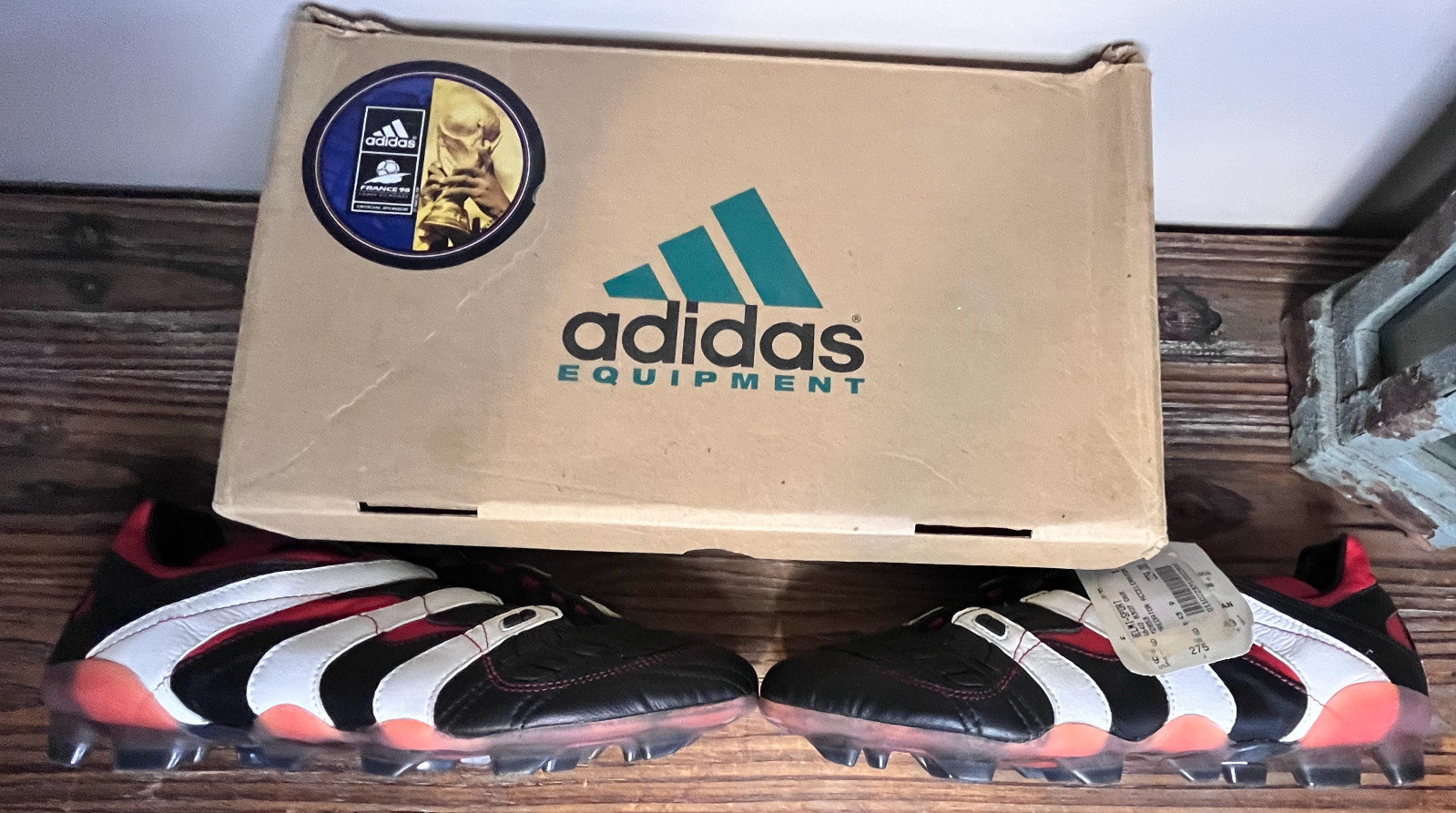 1998 Adidas Predator Accelerator EQT DSWT Vintage Soccer Cleats US 9.5 image 4