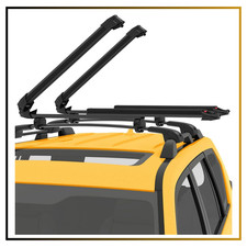 Universal Lockable Ski and Snowboard Car Roof Rack Sliding for All Cross Bars