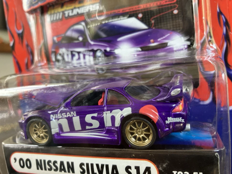 Muscle Machines escala 1:64 muy raro importación afinador coche 2000 Nissan Silva S14 Foto 3 de 4