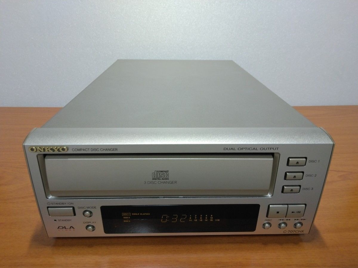 ONKYO C-707CHX CD Player 3 CD Changer Replaced with a new belt