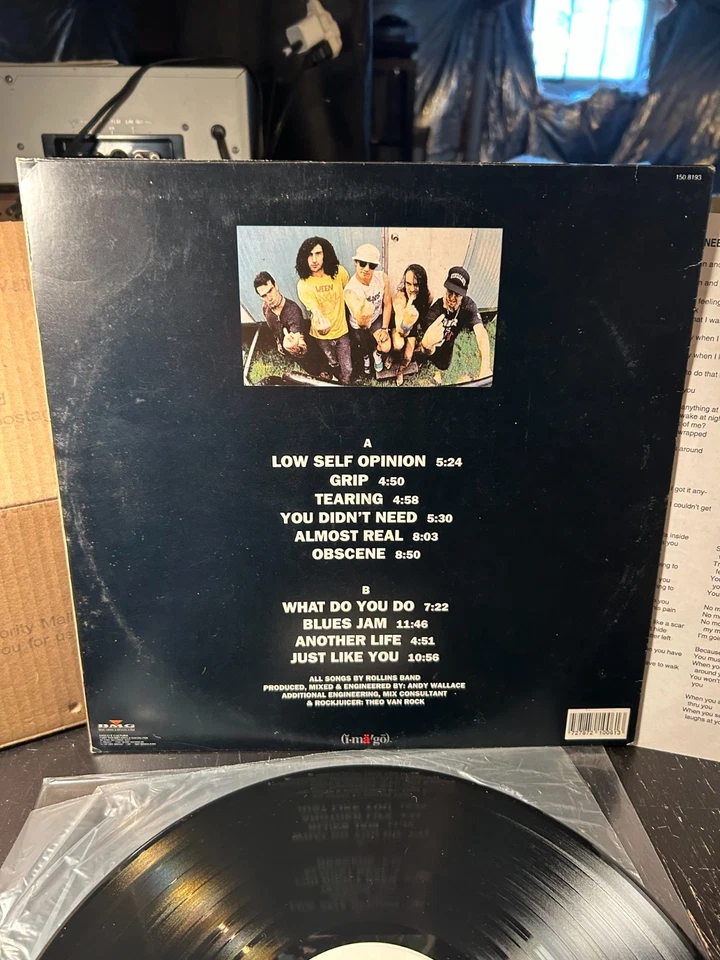 NM Rollins Band The End Of Silence LP Brazil 1993 Punk Black Flag Circle Jerks - Image 4 of 4