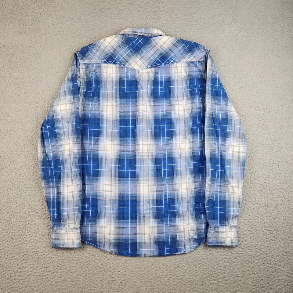 Рубашка на пуговицах American Eagle средний винтажный крой ковбойские передние карманы - Изображение 2 из 4