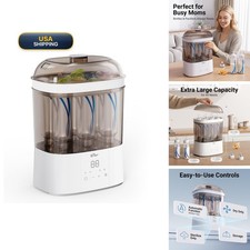 Bear Bottle Sterilizer And Dryer, 2-Layer Electric Steam Sanitizer