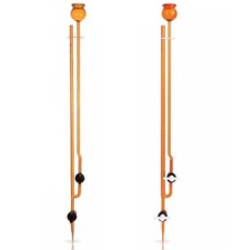 Transparent Amber 1ml-10ml Glass Burette with PTFE Stopcock - Lab Supply