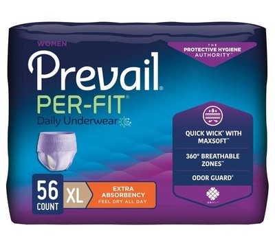 Per-Fit Protective Underwear Women Adult XL 58-68'' Waist Disp Moderate Absorb 56