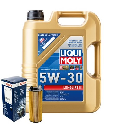 Motoröl 5W30 LIQUI MOLY Longlife Iii 5L+BOSCH Ölfilter