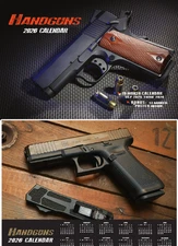SALE🔥 2026 HANDGUNS WALL CALENDAR 1911 gun ammo safe colt  .357 Magnum .45 USA
