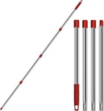  Free Duty Tax Mop Handle Replacement,4 Section Compatible with O-Cedar Spi