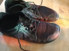VivoBarefoot Mens Black Mesh Lace Up Lightwei...
