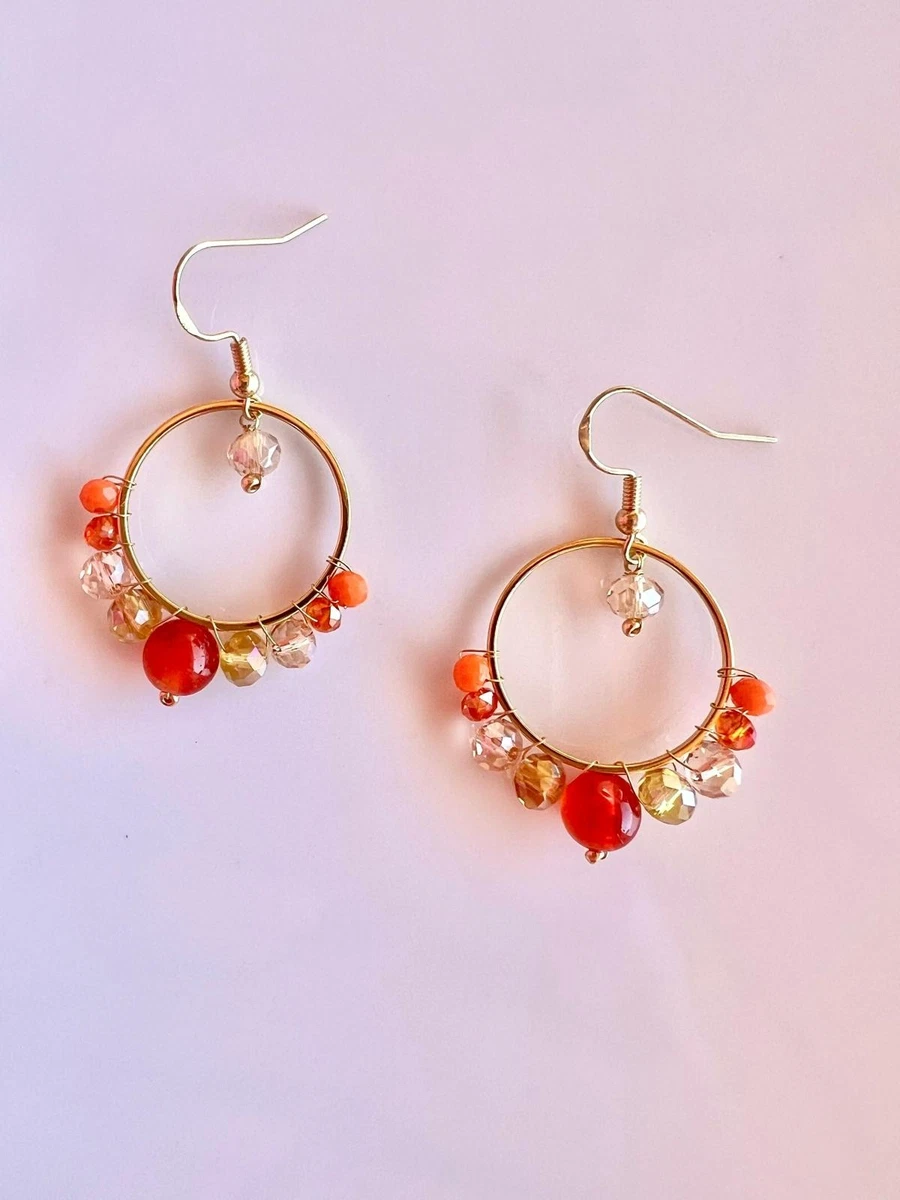 Orecchini Pendenti In Argento 925 Placcato Oro Con Cristallo 6 Mm – Eleganti E Colorati – Gioielli Donna Per Ogni Occasione