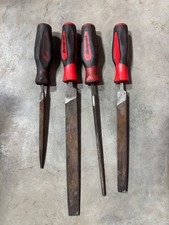 Snap-on Red 4pc Instinct Soft Grip Mixed File Set Large Sghbf500ao Snap-on Red 4pc Instinct Soft Grip Mixed File Set Large Sghbf500ao